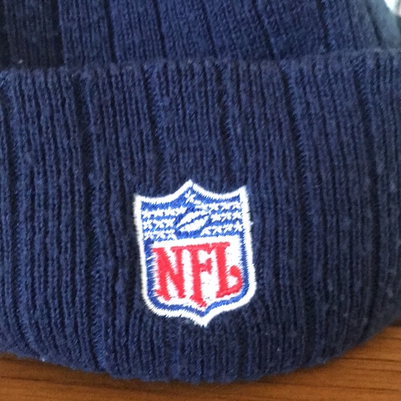 REEBOK & NFL•”ON FIELD” VINTAGE• Men’s •Dallas Cowboys Beanie• Navy & White - Picture 11 of 14